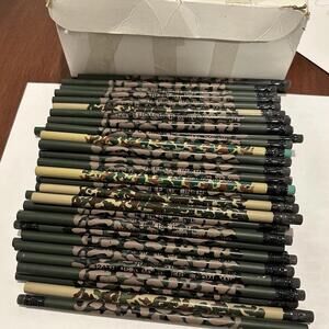 Lot of 50+ Vintage PencilAmerica's Army Novelty Camo Camouflage USA